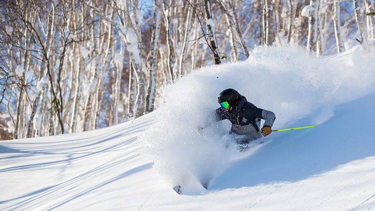 Niseko’s snow is famously airy, making skiing and snowboarding a winter highlight.